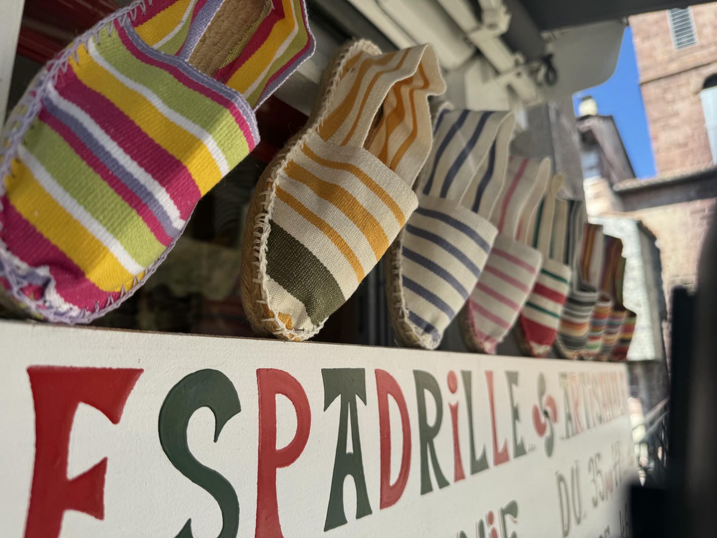 espadrille artisanale à St jean pied de port
